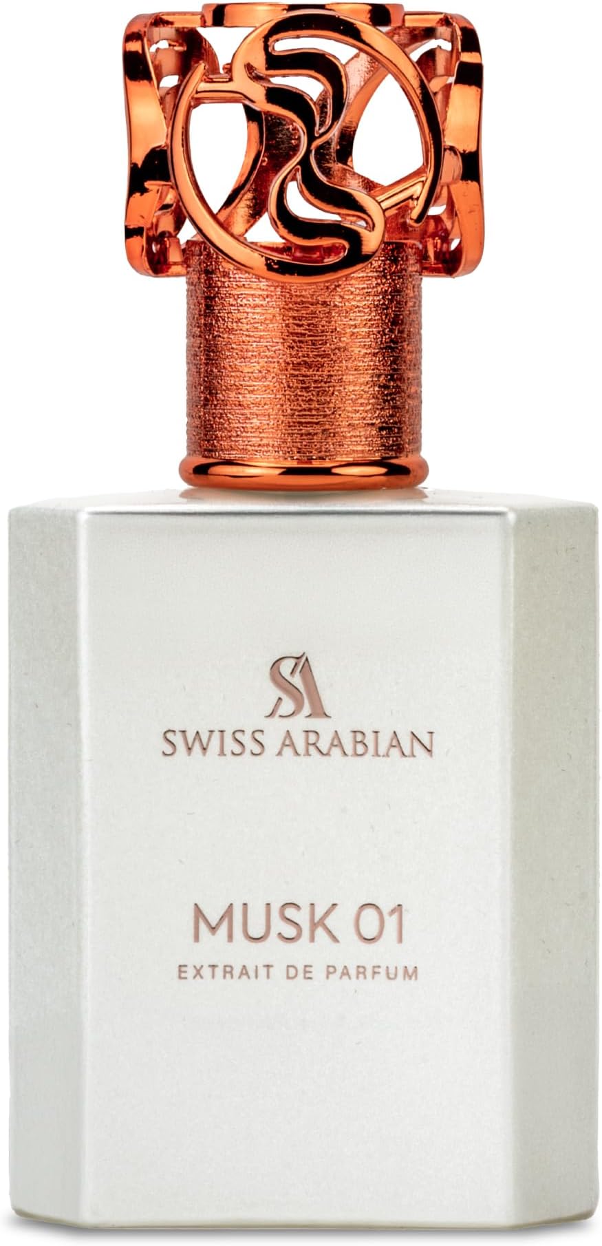 Swiss Arabian Musk 01 Extrait de Parfum, 50ml, Premium Quality Perfume, Unisex Fragrance, Floral, Musky, Luxurious Blend Perfume for Women and Men