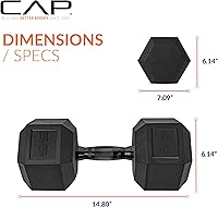 Vista 42 de CAP Barbell - Mancuerna recubierta Varias opciones de pares y conjuntos