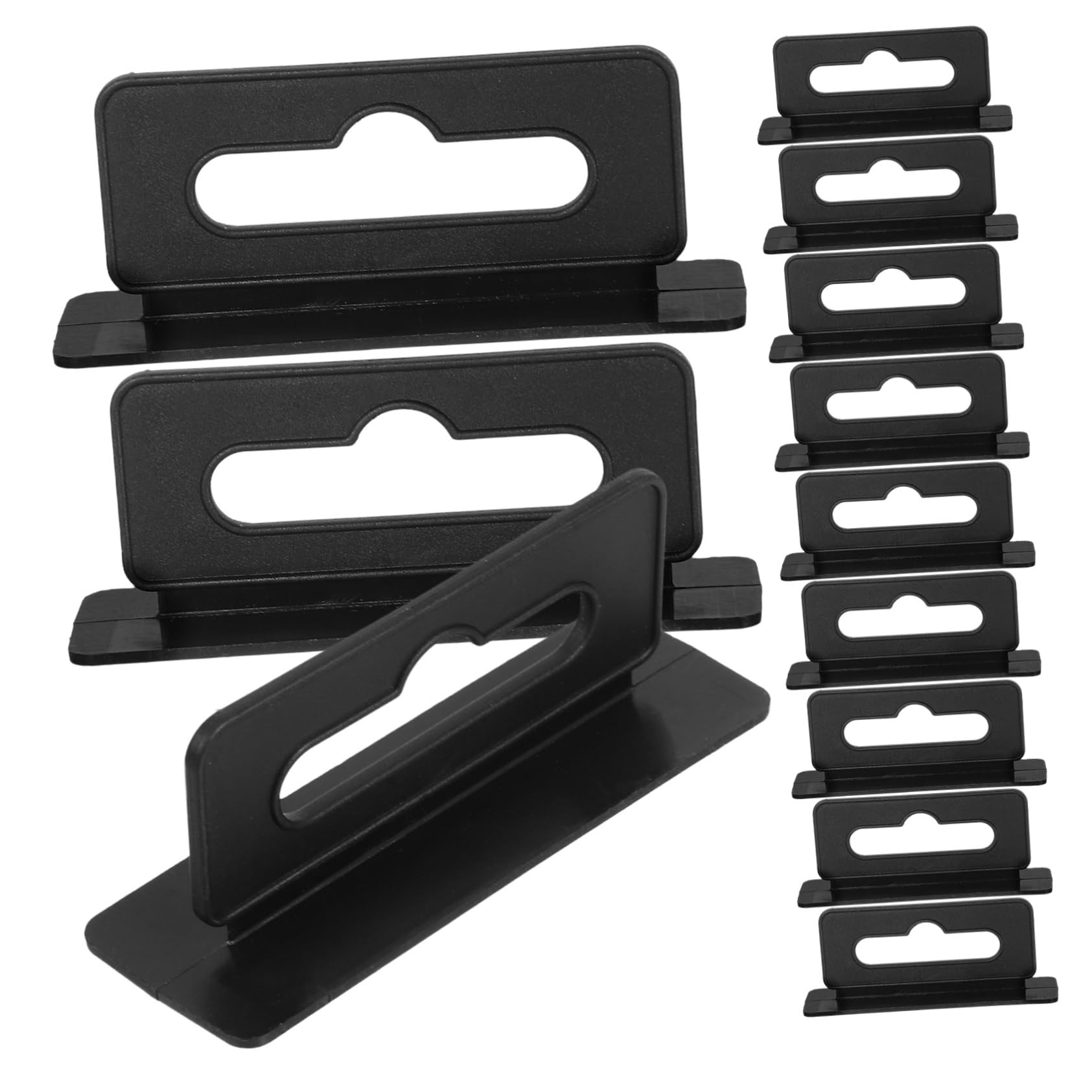 Unomor 100pcs Plastic Tag Hangers for Stores Aircraft Hole Design Hooks Multi-Purpose
