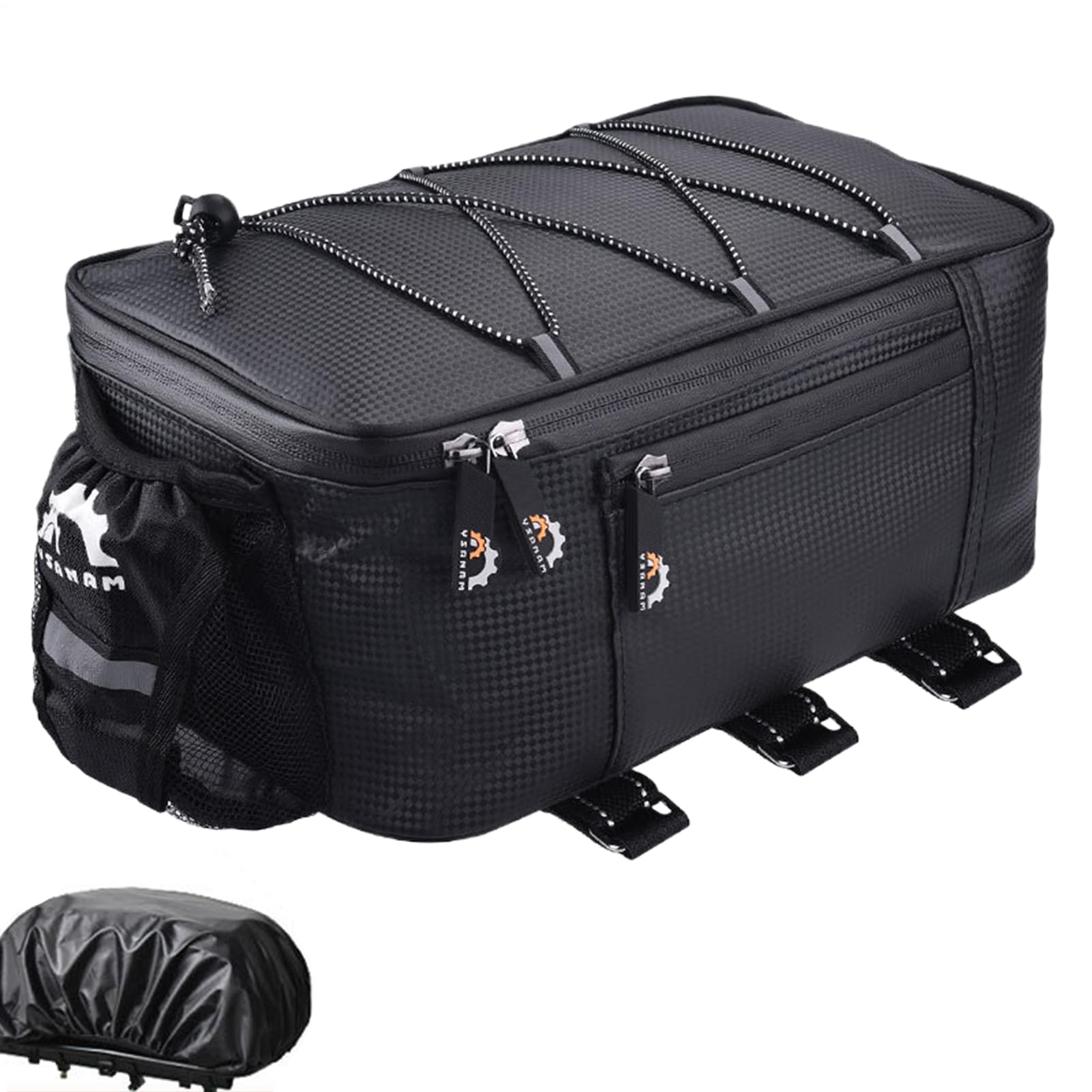 Road Bike Saddle Bag,Bike Seat Bag,Electric Scooter Seat Bag - Large Capacity Saddle Pouch for Cyclists, Electric Scooter Rear Seat Pack with Band