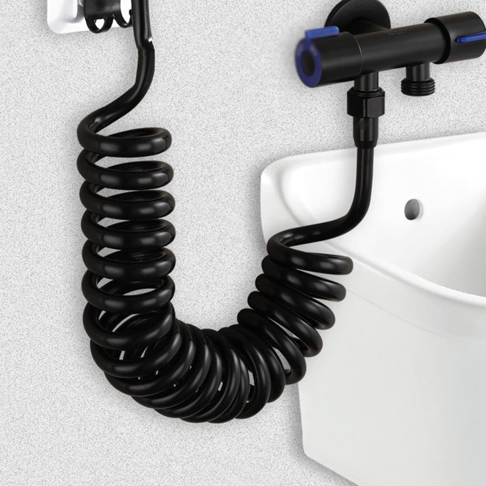BiaoTeng Manguera de ducha flexible manguera de ducha telescopica manguera de ducha para baño manguera ducha 3 metros,negro,5 Metros