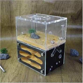 Ant Terrarium Ant Castle Imitation Original Ecological Concrete Nest Castle Workshop Home Ant Nest Farm Ant Farm FormicariumBlack