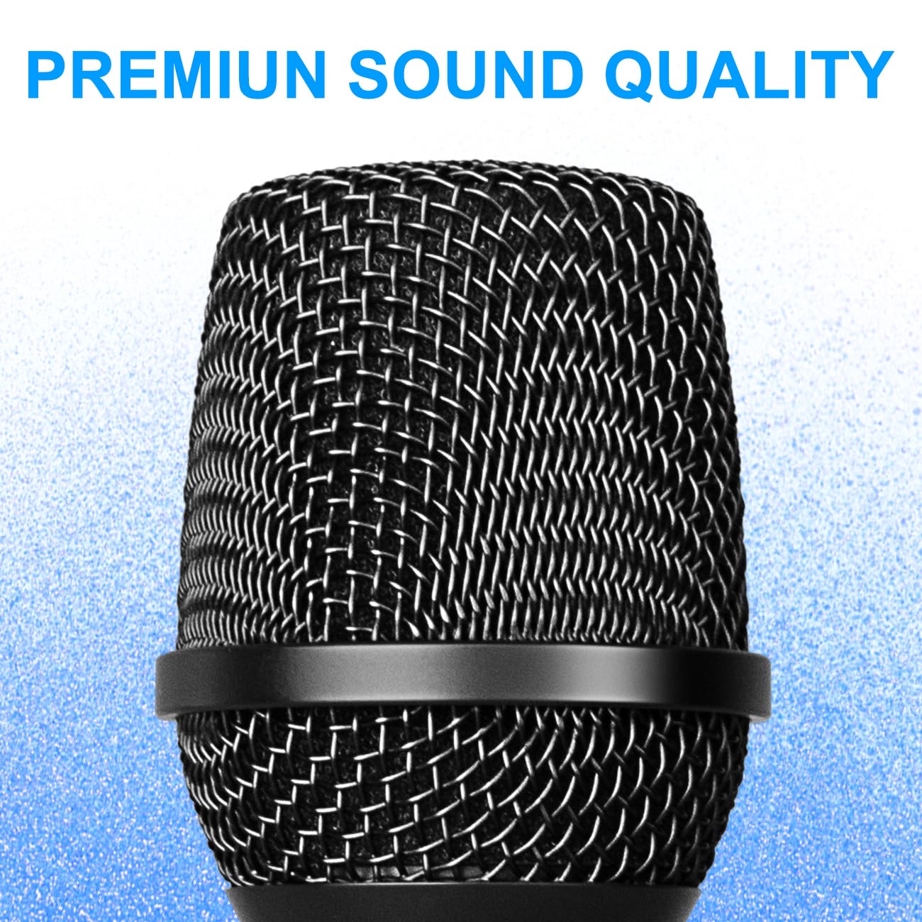 Depusheng Microfono wireless S2, microfono dinamico palmare, microfono per karaoke con ricevitore ricaricabile per feste di matrimonio, chiese e club (DPS-S2-2)