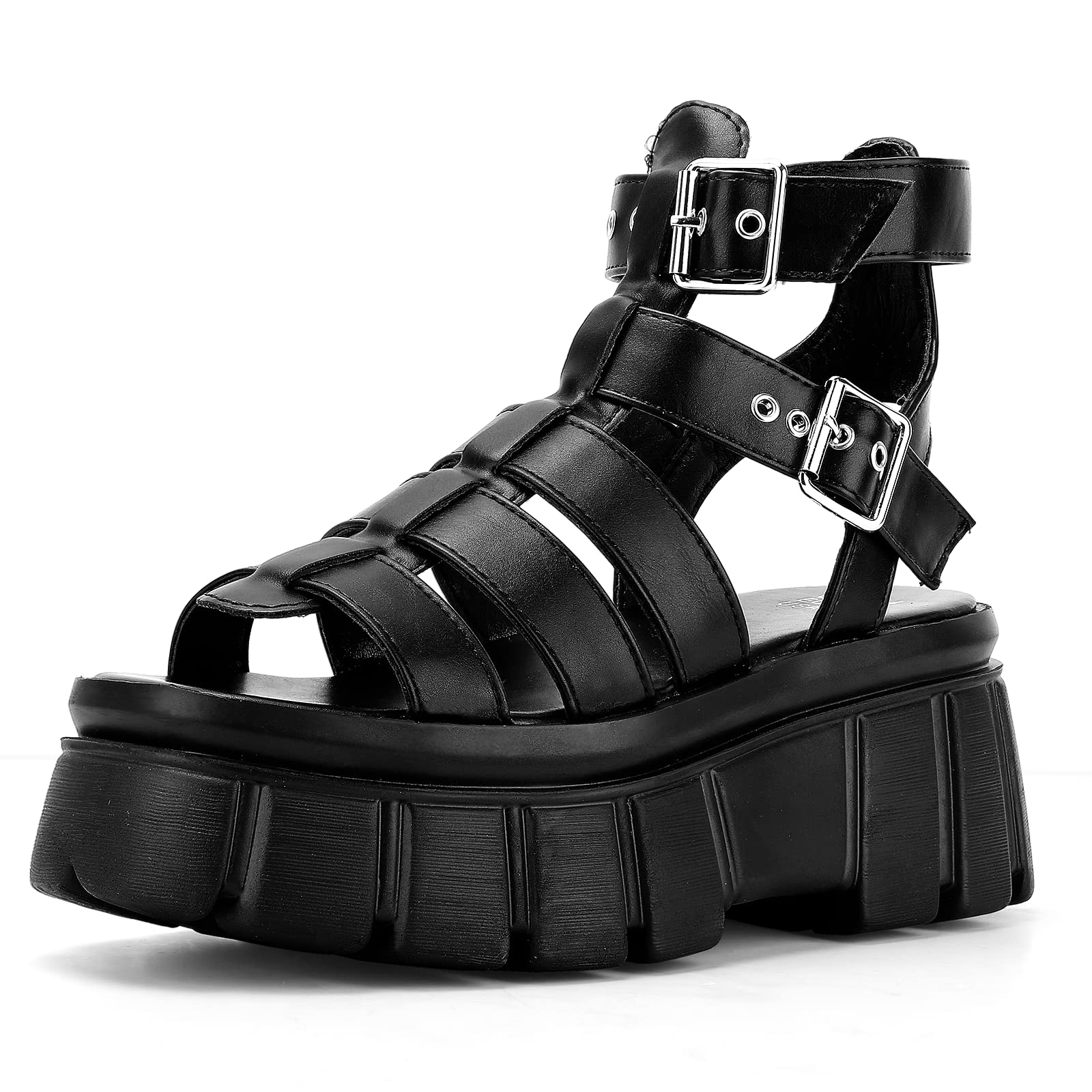 Photo 1 of KEIIYJ Women's Platform Gladiator Sandals size 7