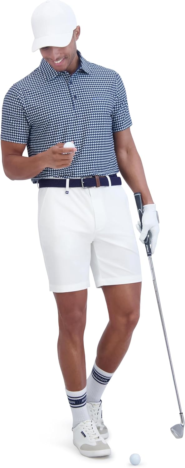 Ben Sherman Men's Performance Golf Shirts– Stretch, Extra Soft Fabric, Moisture-Wicking, Odor Resistant, Navy, X-Large - Image 4