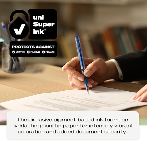 Miniatura 6 de uni-ball Signo - Bolígrafos de gel de impacto, punta negrita (0.09 pulgadas), varios metálicos, 5 unidades