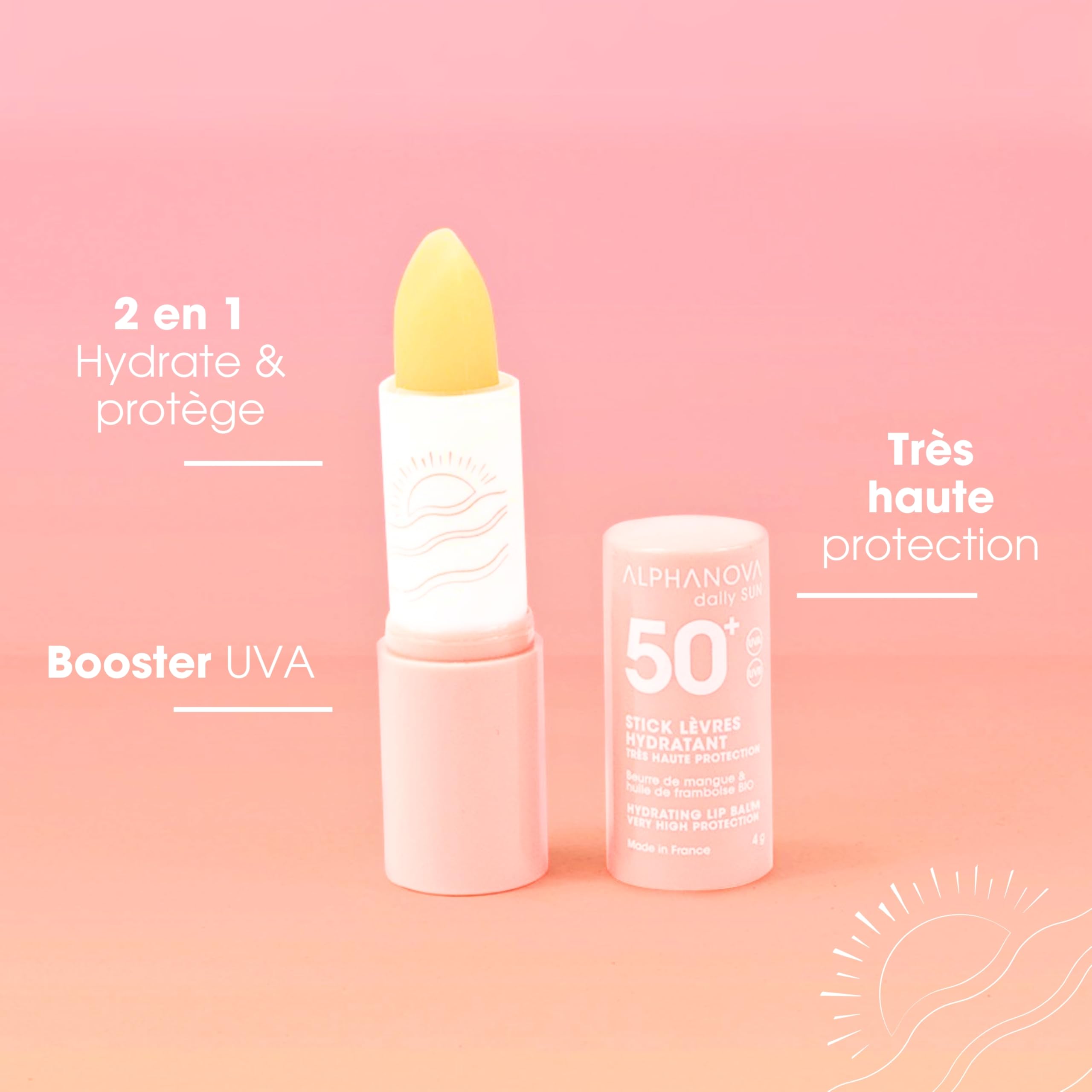 ALPHANOVA SANTE Stick labbra solare idratante protettivo SPF50+ - 4g