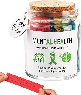 Frasco De Mensajes De Afirmaciones Positivas,Tarro De Afirmaciones Positivas - Apoyo Emocional Con Afirmaciones Diarias Para Esposa Hija Y Novia