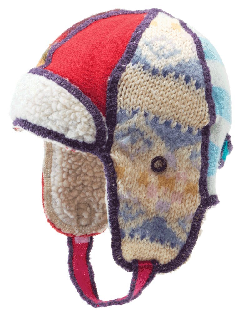 Icebox KnittingXob Xobomber Upcycled Wool Sweaters Kids Winter Hat