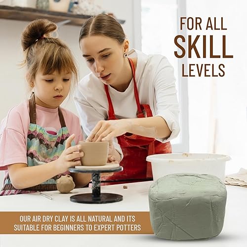 Miniatura 5 de Arcilla natural seca al aire de 10 libras, ideal para moldear y esculpir, ideal para niños y adultos de todos los niveles de habilidad, perfecta