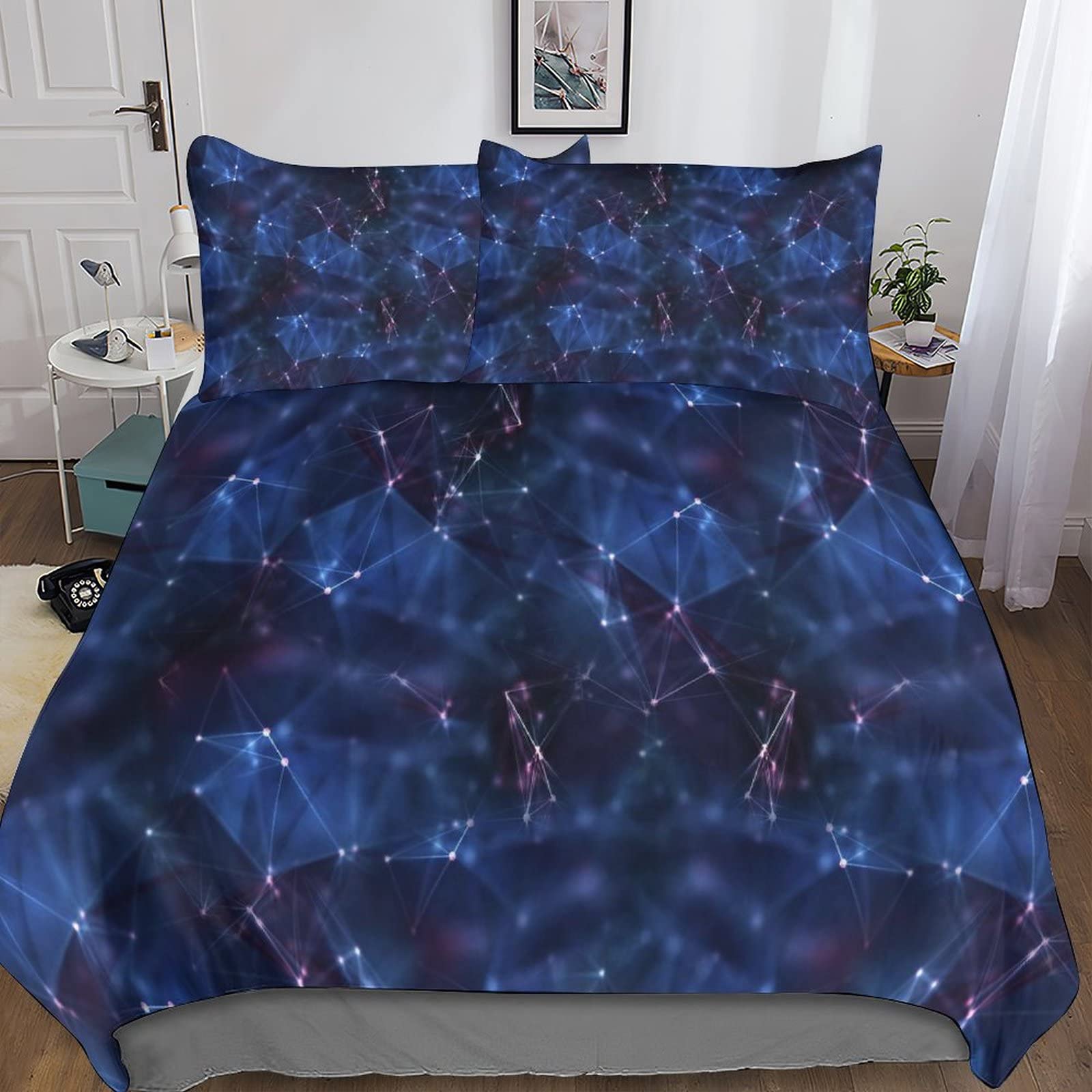 Housse de couette boho pour chambre d'enfants et ados parure douillette