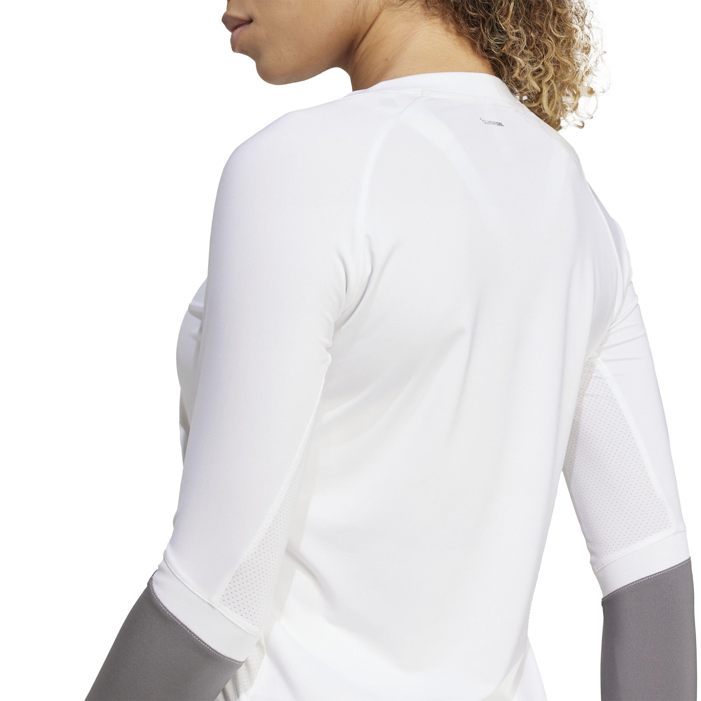 adidas Kobiety Volleyball Quickset Long Sleeve Jersey Shirt, white, XXL