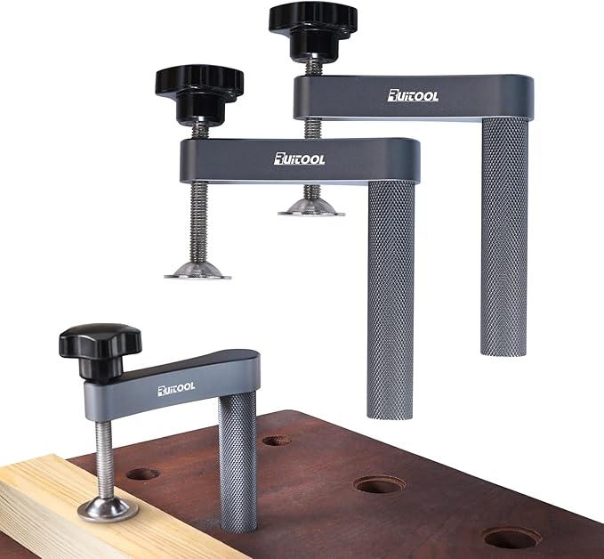 RUITOOL Bench Dog Clamp，3/4"（19mm) Holdfast Dog Hole Clamp， Adjustable