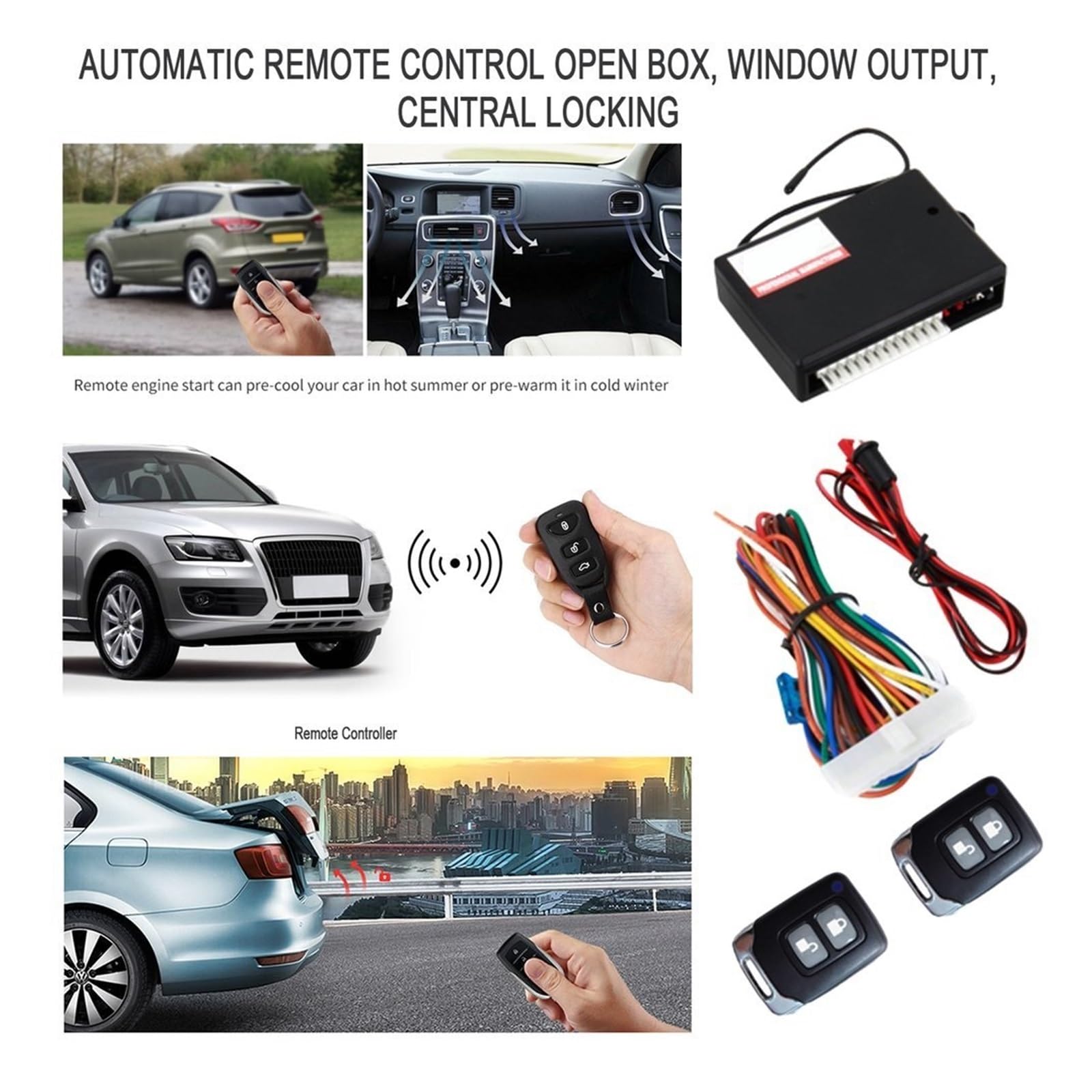 Zdalny Centralny Zamek Samochodowy System Bezkluczykowy Zdalne Sterowanie Samochodowe Systemy Alarmowe Z Zestawem Auto Remote Central