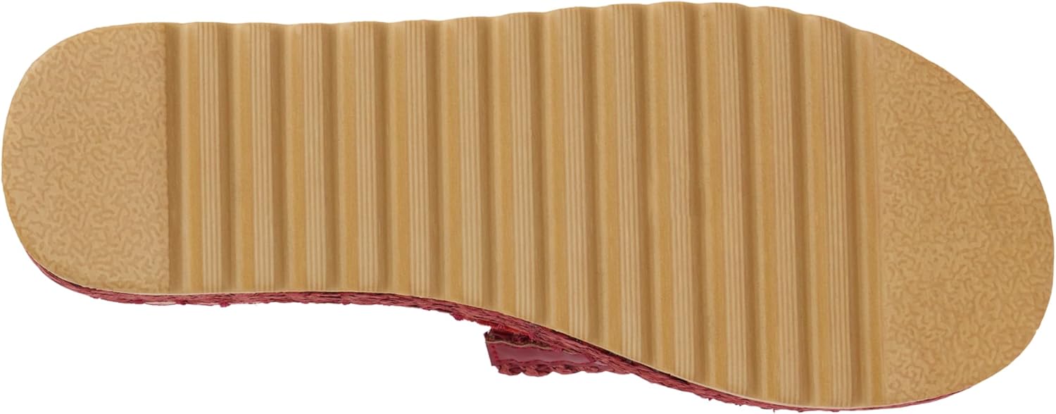 BEACH by Matisse Womens Del Mar Platform Slide Casual Sandals Casual Low Heel 1-2" - Red - Image 4