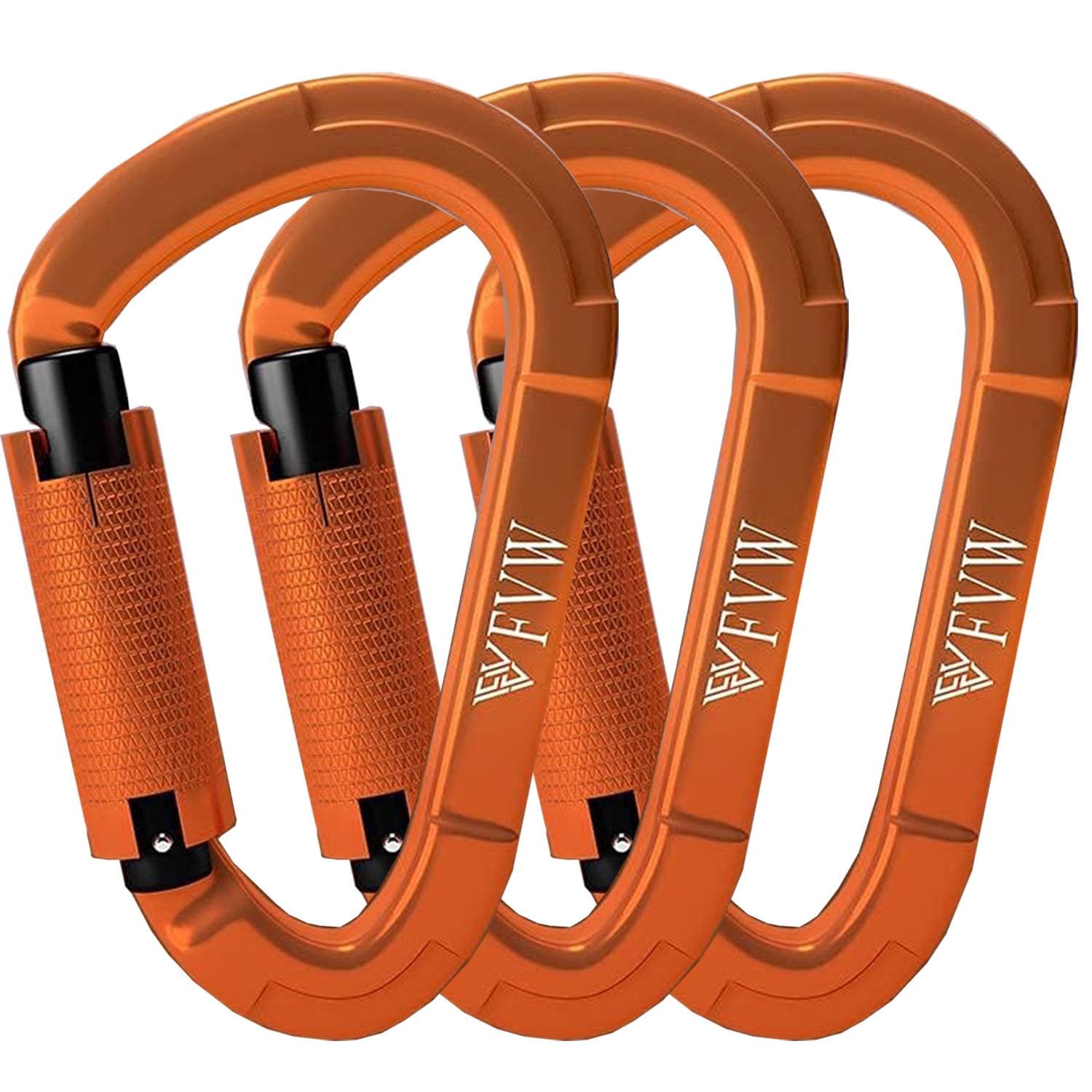 Karabiner Klettern Kletterausrüstung,UIAA-Zertifiziert 25KN Auto Locking Kletterkarabiner Clips für Hängematten, Schaukel, Locking Hundele