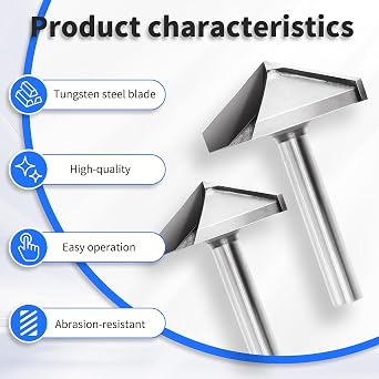 120 Degree 22mm Cutting Diameter V Groove Router Bit 3D Router Bits with 6mm Shank, Tungsten Steel Carbide Tipped V Grooving Bit for CNC Engraving, Carving Woodworking Tool