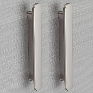 Kitchen Cabinet Handles,Brushed Zinc Alloy Cupboard Door Pulls,Furniture Hardware,for Home Wardrobe Closet Drawer2Pcs-with Screws,Holedistance192mm