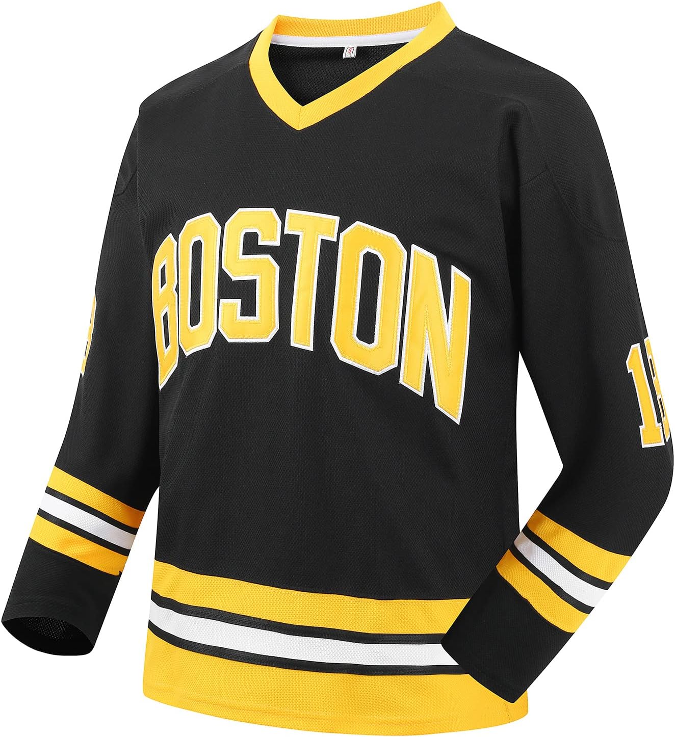 AfubyBoston Hockey Jersey Happy Gilmore 18 Adam Sandler 1996 Movie Ice Hockey Jerseys Stitched