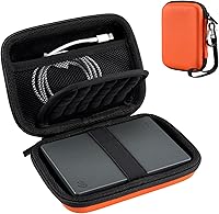 Vista 10 de ProCase - Funda para disco duro portátil para Canvio Basics Western Digital WD Elements My Passport Seagate Backup Plus Slim 1TB 2TB 3TB 4TB USB