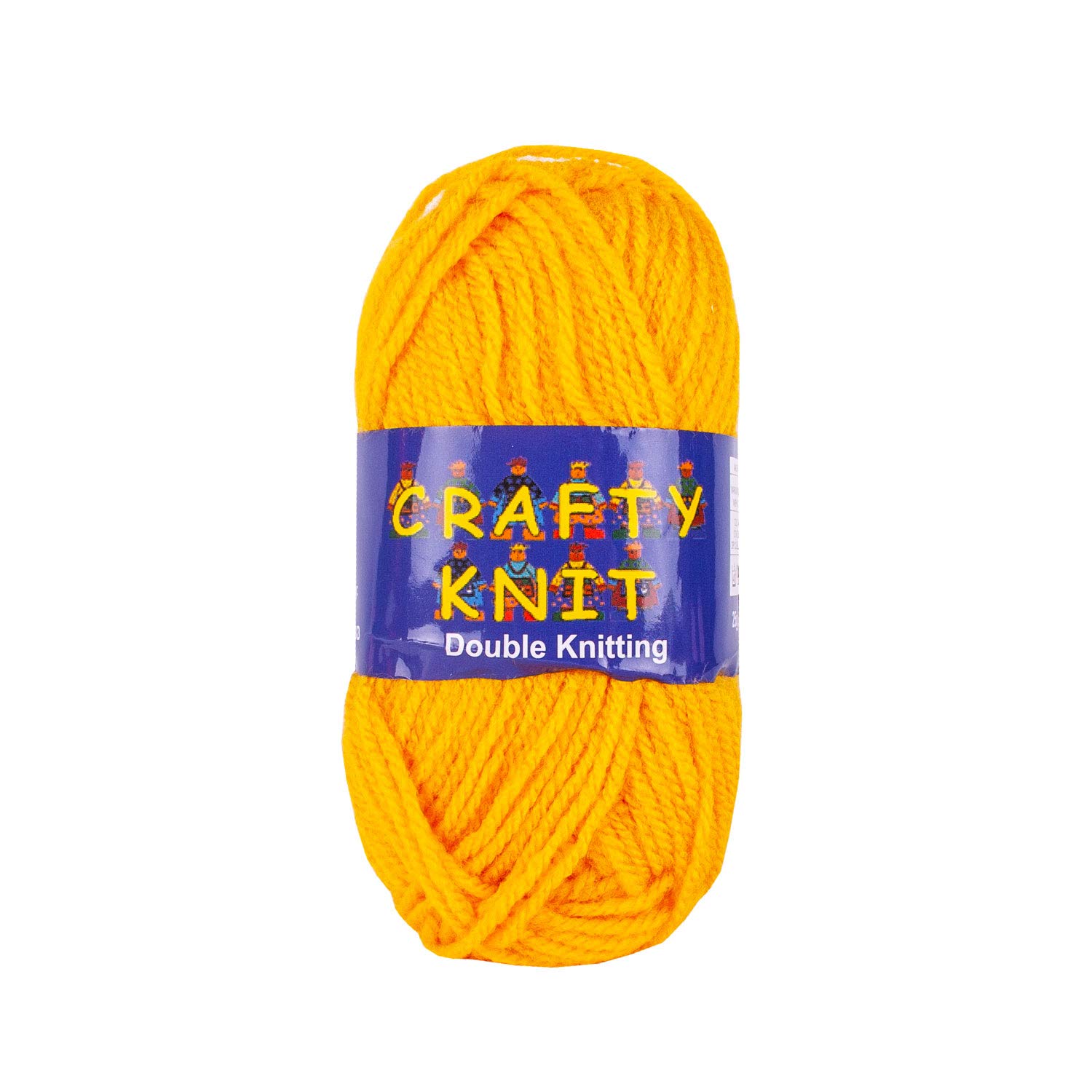 Yellow Crafty Knit Double Knitting Sewing & Crochet Craft Wool Yarn Coloured Balls 25g