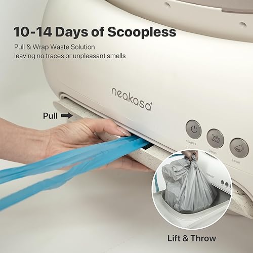 Miniatura 4 de Neakasa M1 Lite - Caja de arena para gatos autolimpiante con parte superior abierta, caja de arena automática para gatos con control de aplicación,