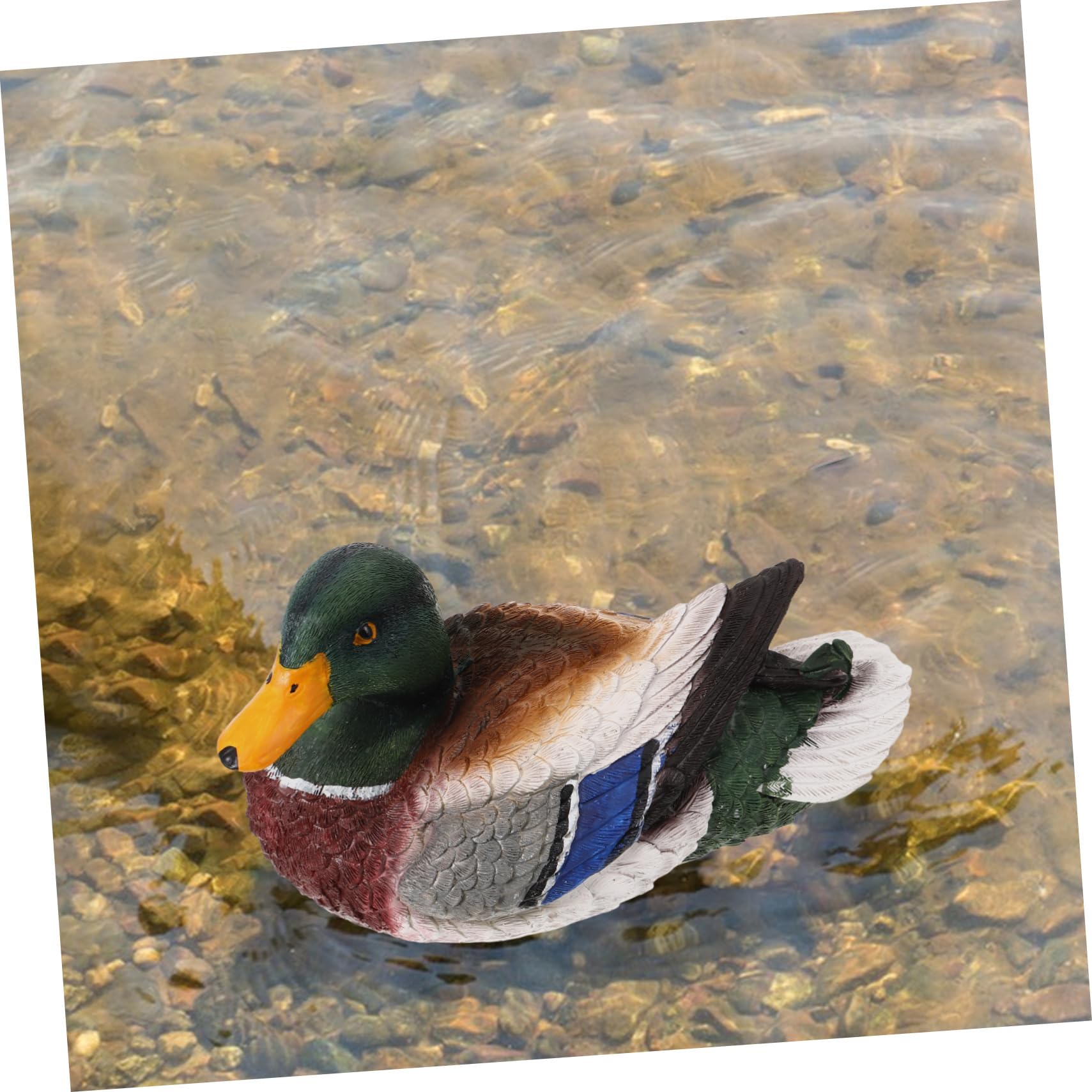 Wetterfeste Schwimmende Ente Skulptur Aus Resin Lebensecht Gestaltete Gartendeko Für Teich Outdoor Landscape-Dekoration Ohne Schädliche Stoffe Langlebig Und Farbbrillant