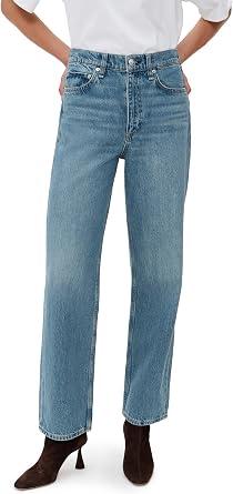 rag & bone Womens Shea High Rise Ankle Straight Jeans