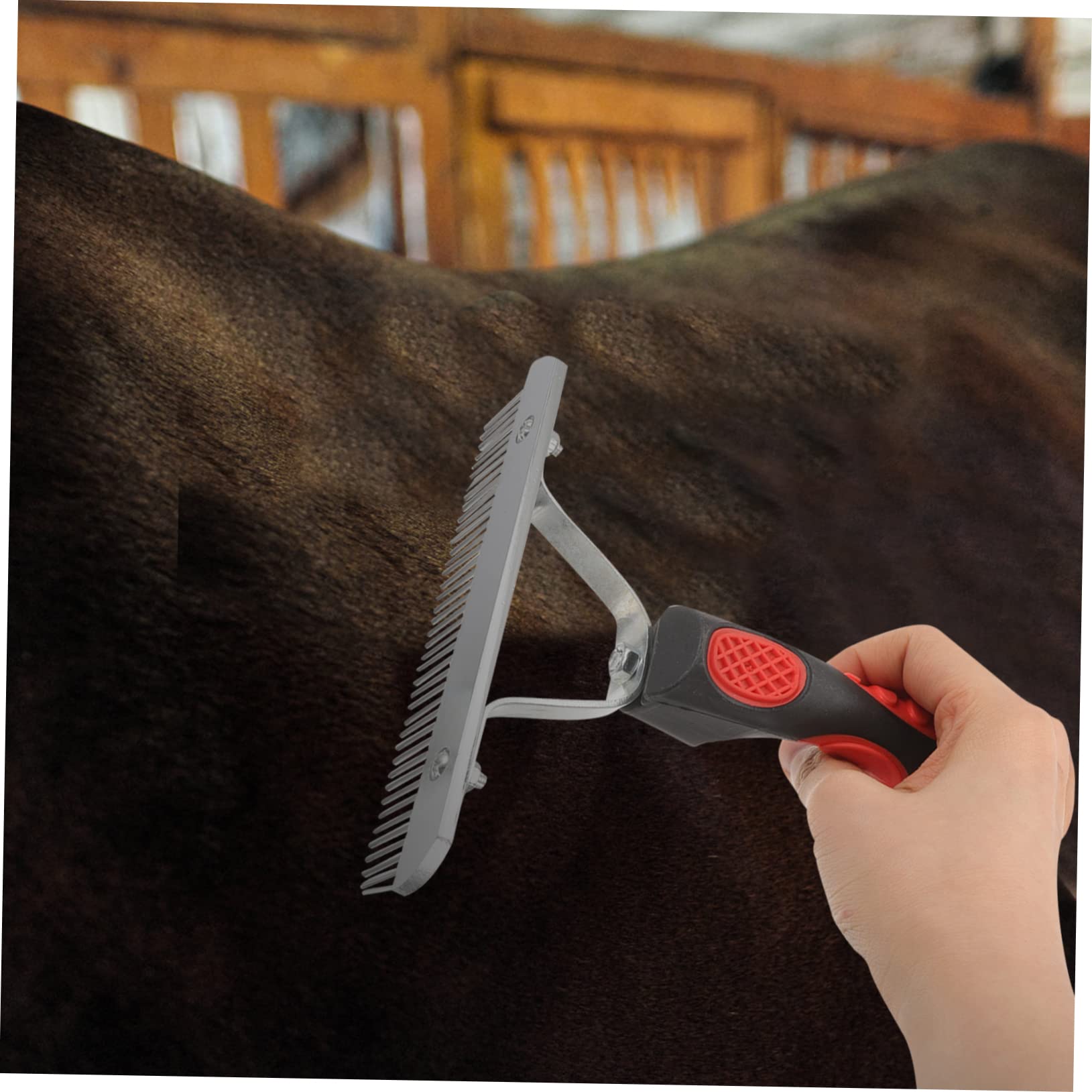 SUPVOX 5 Piezas peine depilatorio rastrillo de pelo de mascotas quitapelusas para ropa escoba cepillo de limpieza de caballo cepillo de limpieza de ganado peine para caballos Metal