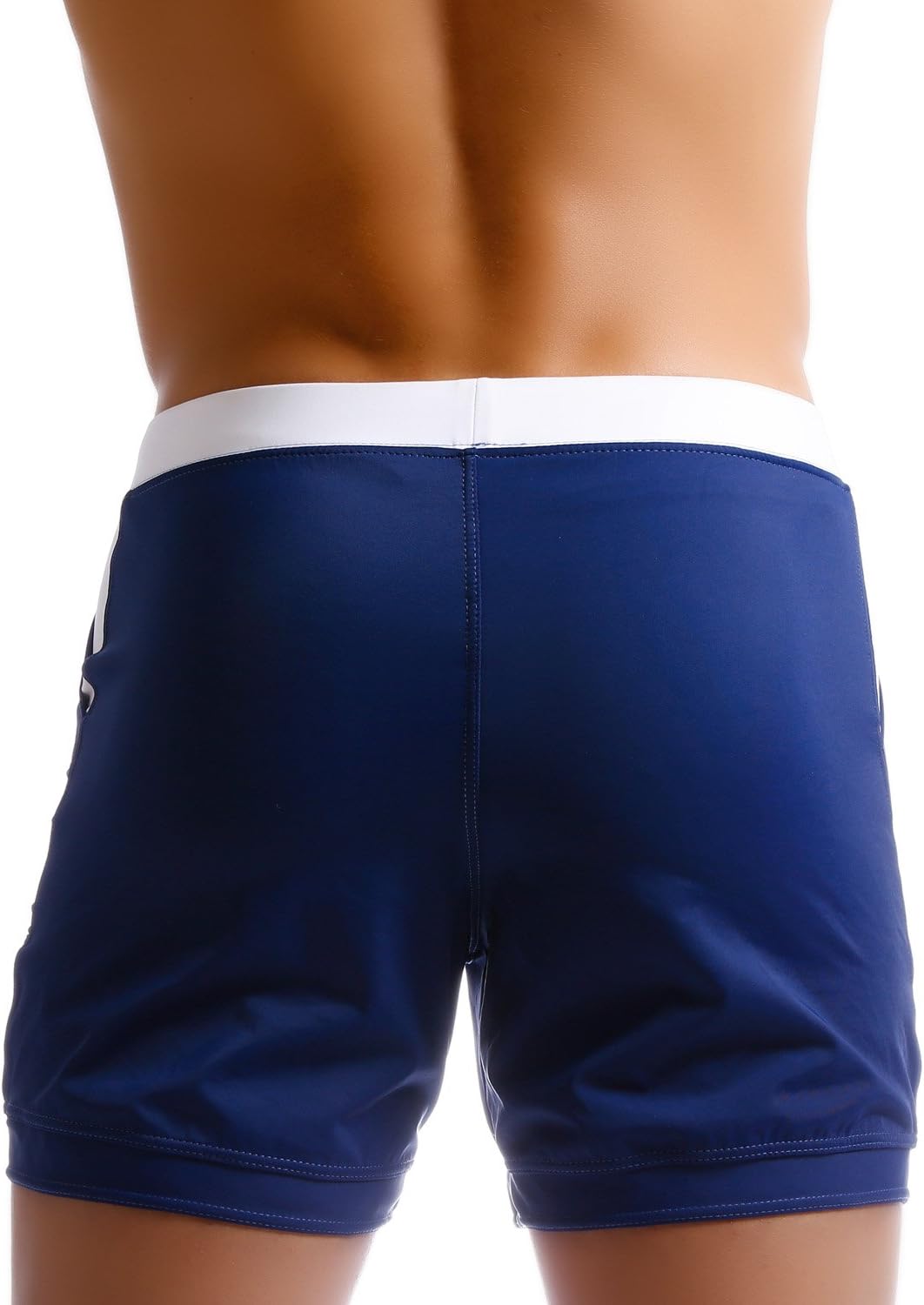 Taddlee Men Swimwear Swimsuits Solid Basic Long Swim Boxer Trunks Board Shorts - Image 4