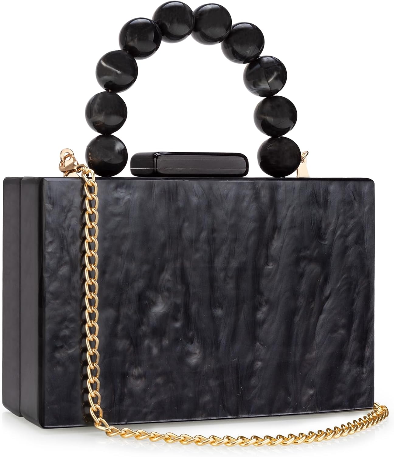 Women Acrylic Clutch Purse Leopard Print Evening Bag Chain Formal Handbag Party Bridal Wedding Clutch Purse for Women