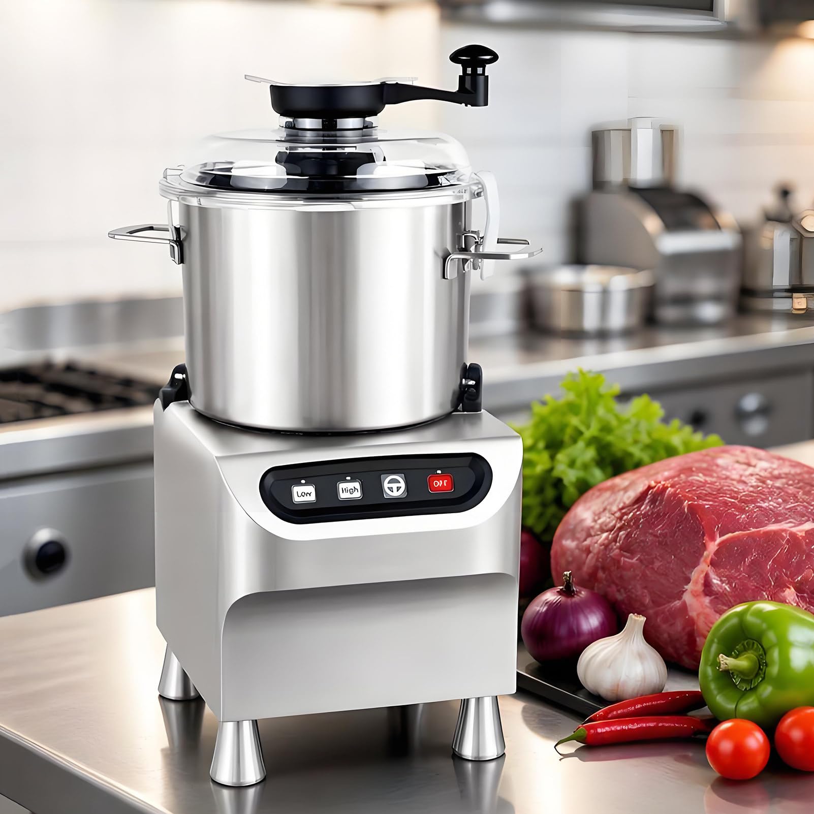 Tritatutto da Cucina Elettrico e Tritaverdure a Due velocità 5L