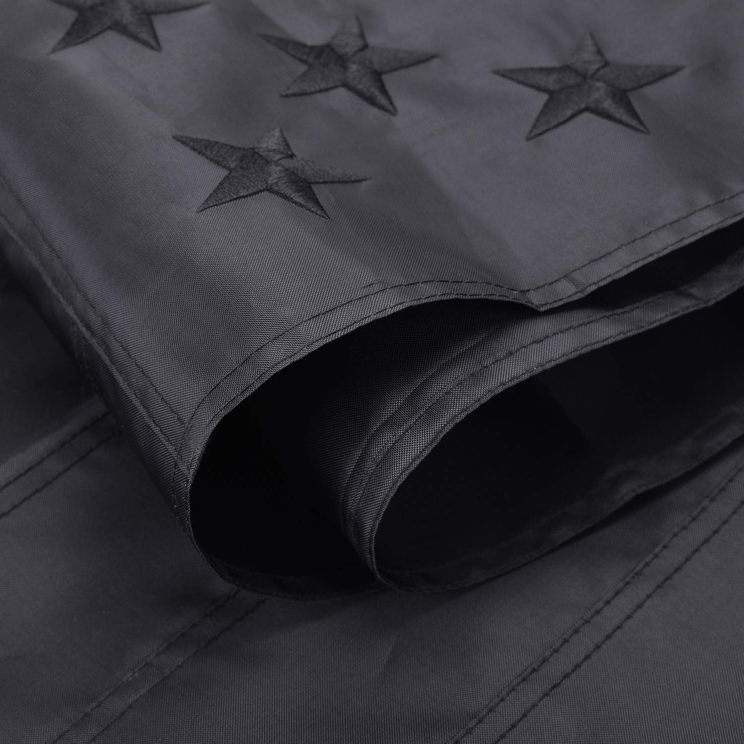 Amazon.com : SKERYBD All Black American Flag 3x5 Ft - Double Sewn and ...