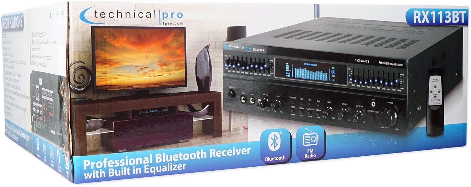 Contents of the Technical Pro RX113BT and HC55 speaker package