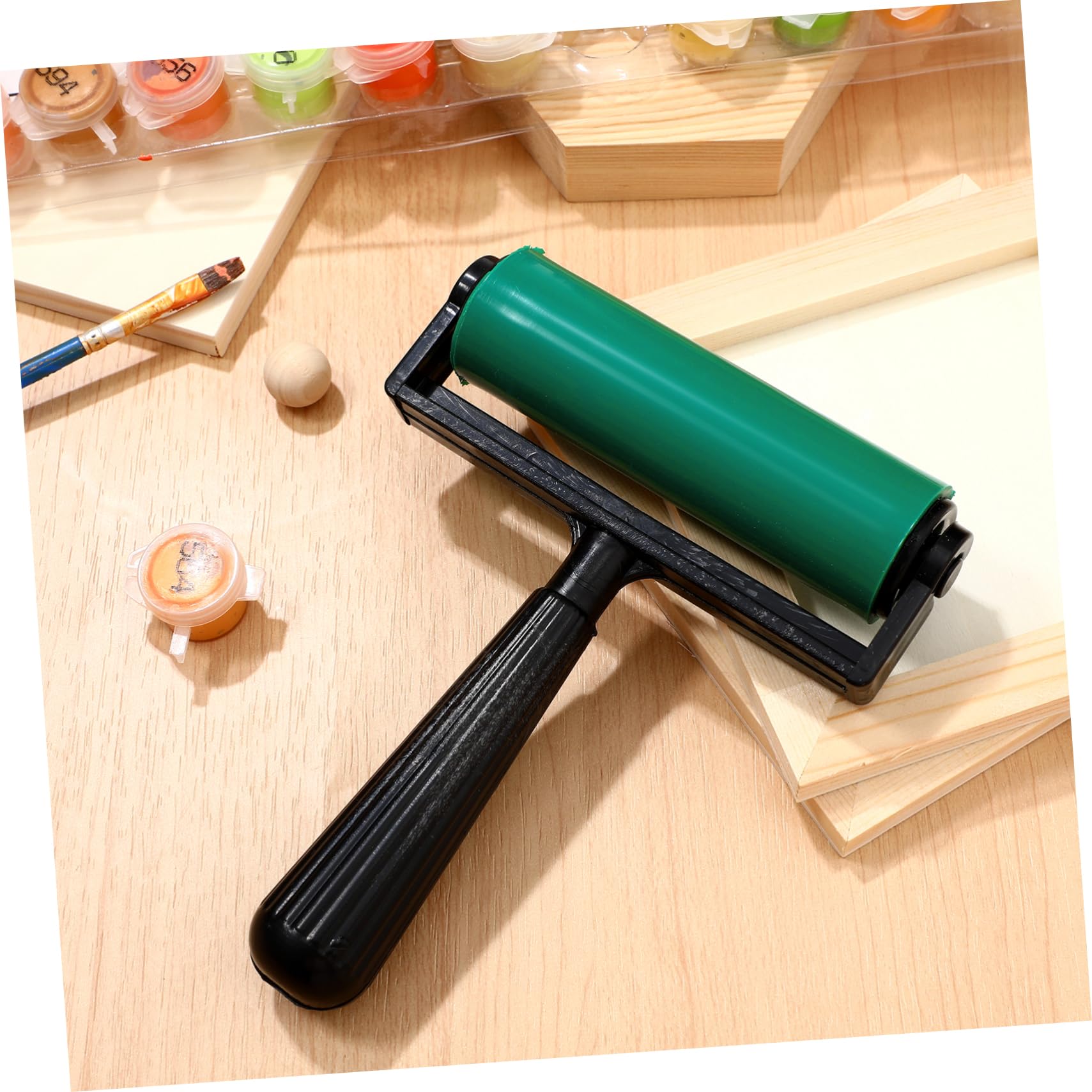 SEWACC 4-tlg Druckwalzen Set - Gummiwalzen Für Linoldruck & Bastelprojekte