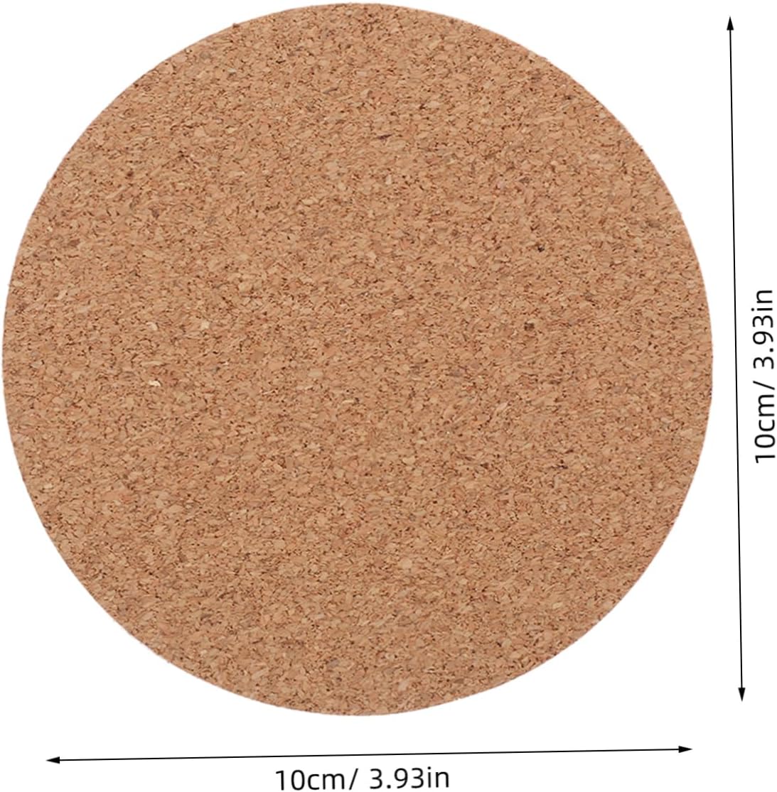 Self Adhesive Cork Coasters 50pcs 10x0.1cm for DIY