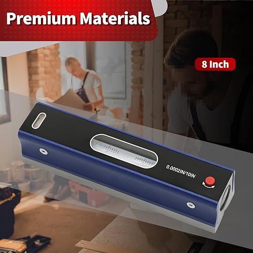 Miniatura 2 de Nivel de precisión maestro de 8 pulgadas con exactitud de caja 0.0002"/10" para comprobar el paralelismo de la rectitud La superficie del equipo de