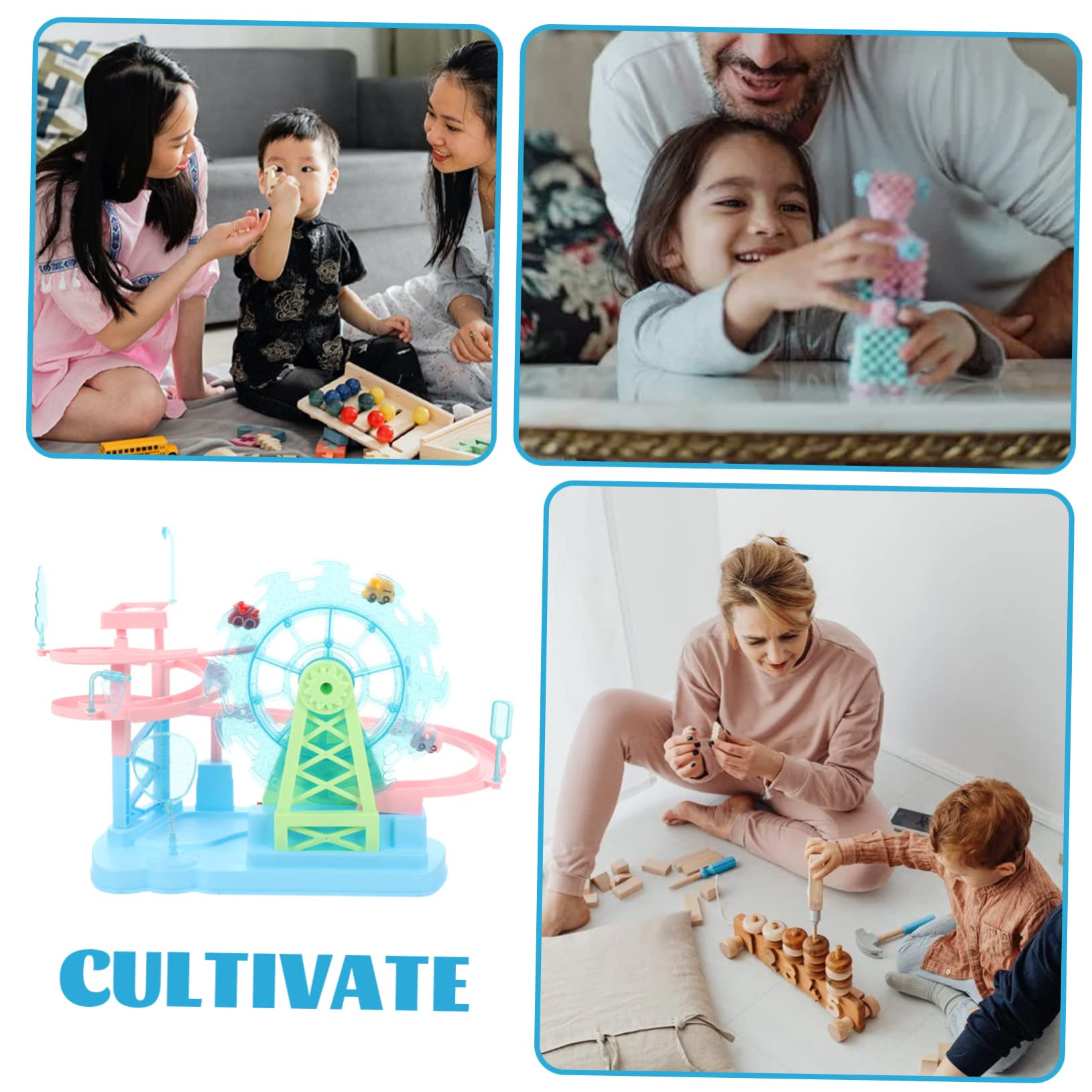 KOMBIUDA 1 Set Pista Elettrica Giocattolo Auto Salire Le Scale Giocattolo Educativo Per Bambini Ragazzi Ragazze