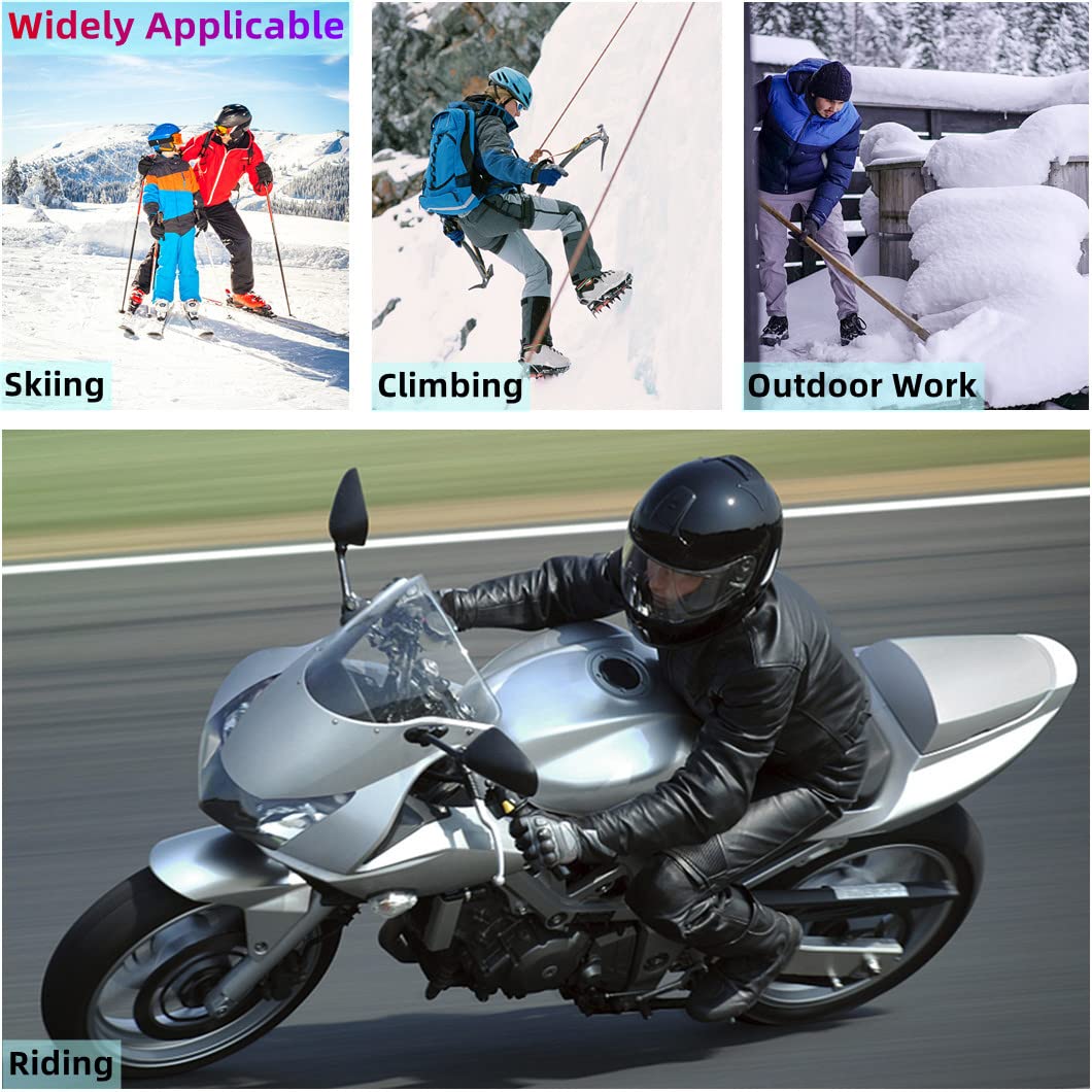 BARCHI Guanti riscaldati per Uomini e Donne, Guanti da Moto Ricaricabili, scaldamani elettrici, Adatti per Ciclismo Invernale, Sci, Escursionismo, Corsa, Lavoro, ECC.