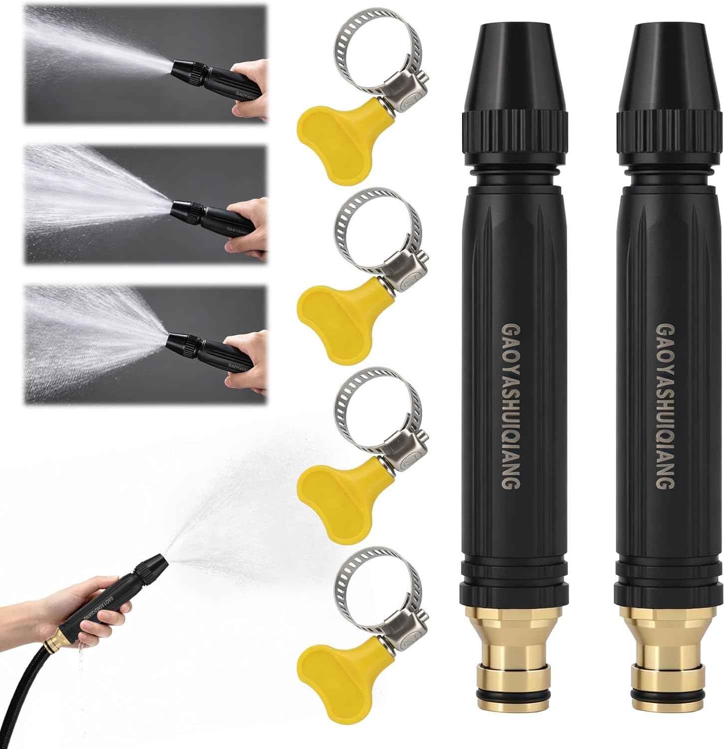 Home High-Pressure Car Wash Water Gun with Booster Nozzle for Watering Plants and Vegetables, and Car Washing
