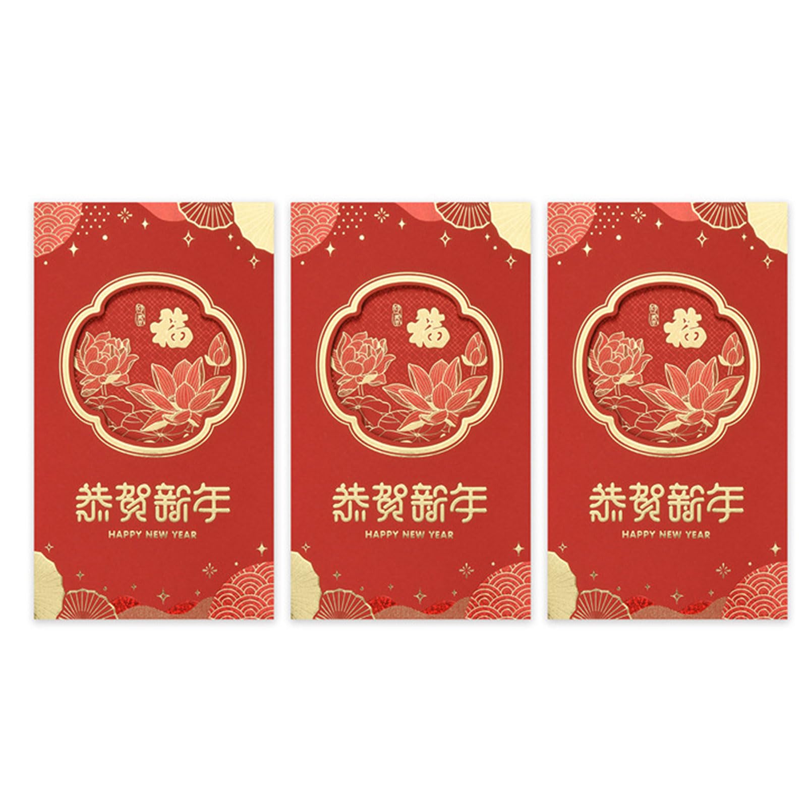 Tsophreniq Chinese Spring Festival Greeting Card 2025 Year of the Snake Holiday Card with Envelope for Men Women Spring Festival Holiday