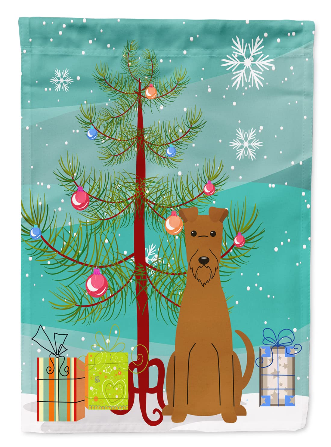 Drapeau de jardin de Noël Irish Terrier, le cadeau idéal pour amoureux de chiens
