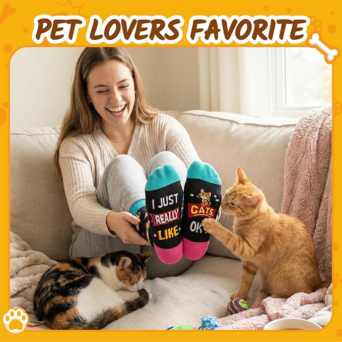 HAPPYPOP Medias Divertidas de Animales para Hombre y Mujer miniatura 3
