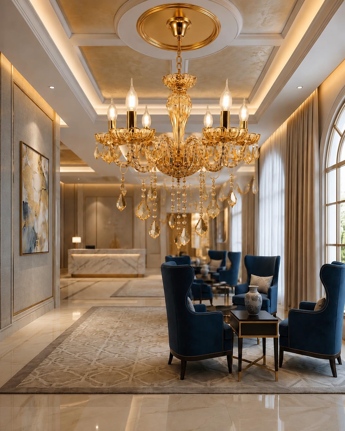 Chandelier Modern K9 Crystal Chandelier Lighting, Clear Crystal Ceiling Light Fixture Pendant Lamp for Dining Room Bathroom Bedroom Livingroom-image-36