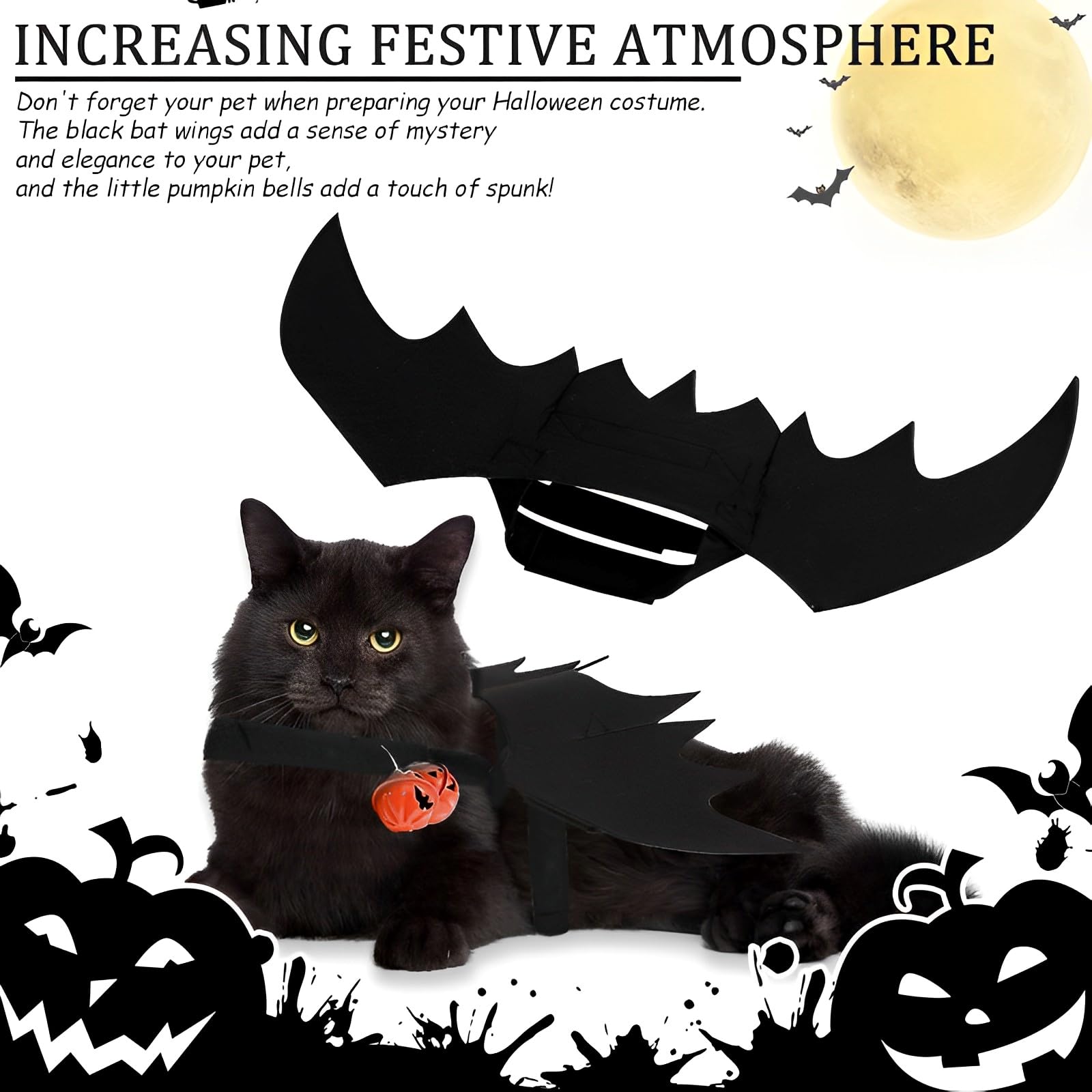 Déguisement Chien Ou Chat Ailes De Chauve-souris Costume - Déguisement