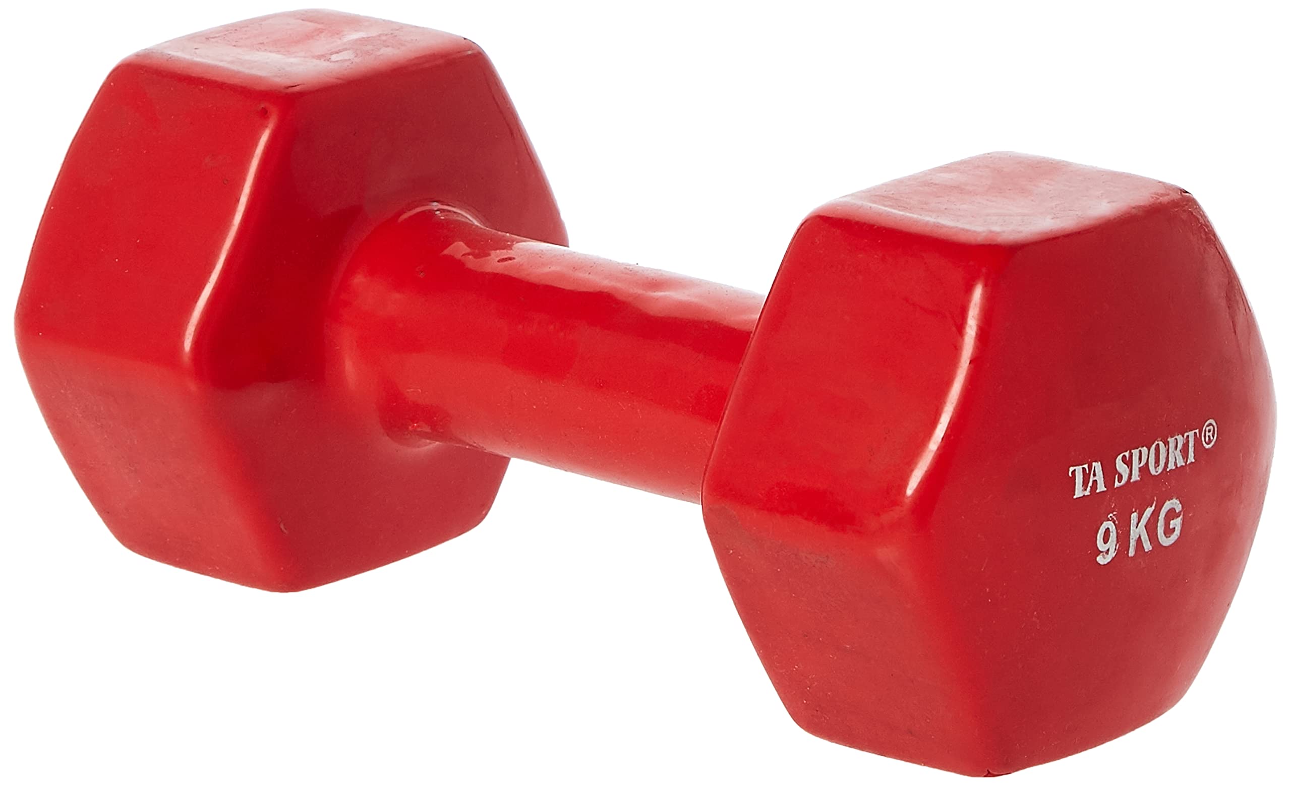 TA Sport Vinyl Dumbbell, Red, 9 Kg, ‎KZ22-RED