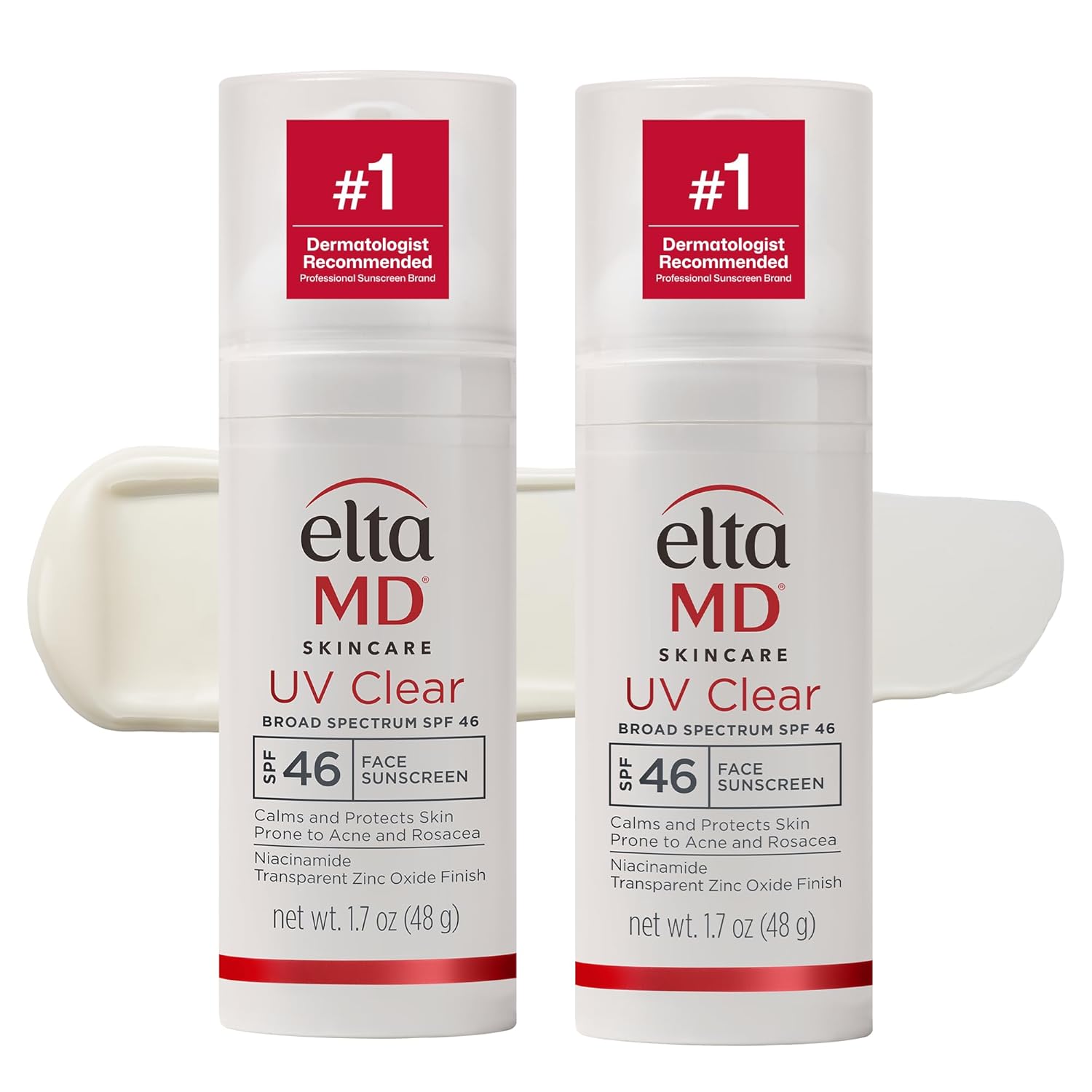 EltaMD UV Clear Tinted Face Sunscreen SPF 46, Oil Free Sunscreen for Sensitive Skin with Zinc Oxide, Dermatologist Recommended