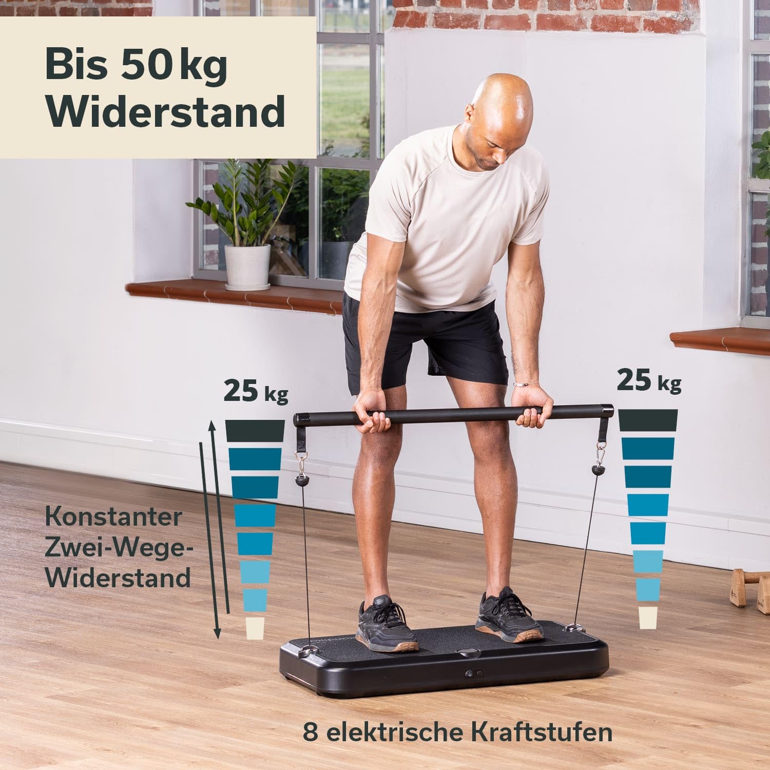 Skandika Kraftstation Smart Training Station | Fitnessgerät für zuhause, 50 kg Seilzug, Multifunktion Home-Gym Equipment, Ganzkörpertraining, Calisthenics | Fitnessstation, Trainingsgerät, Fitness
