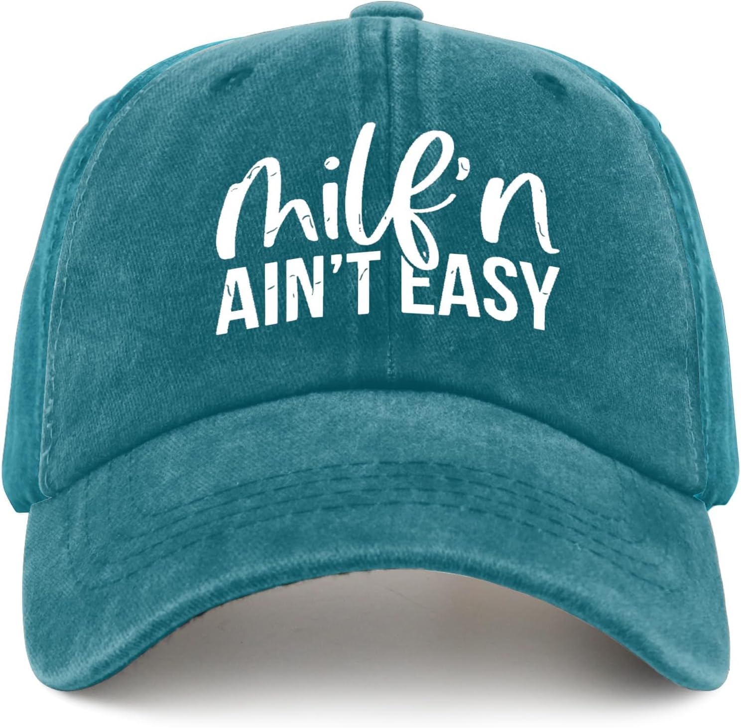 Milf'n Ain't Easy Trucker Hat Fish Hat Pigment Black Gifts for Grandpa Cycling Hats - Image 8