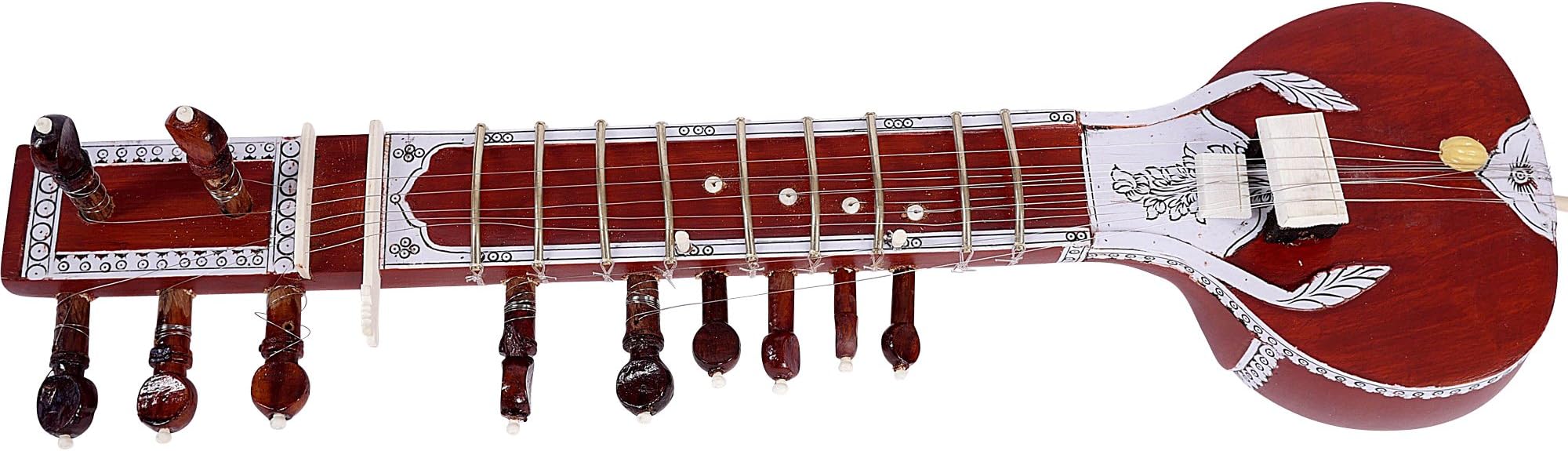Mini Indian Sitar, played and Decorative 11 Strings 52 cm long